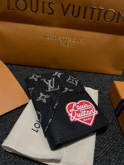 lv human made wallet